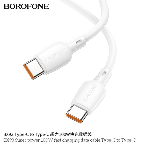 Super power 100W fast charging data cable Type-C to Type-C