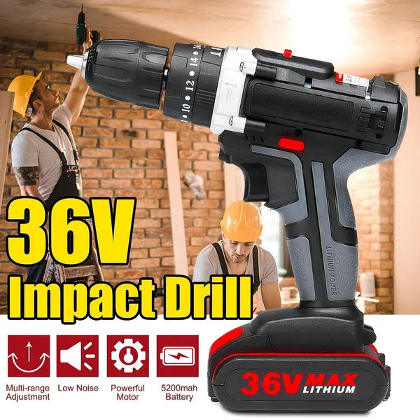 36v Power Tools Electric Drill Electric Drill Impact Set - 36v