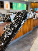 iPhone 13promax Rhinestone Bow Phone Case with Lanyard