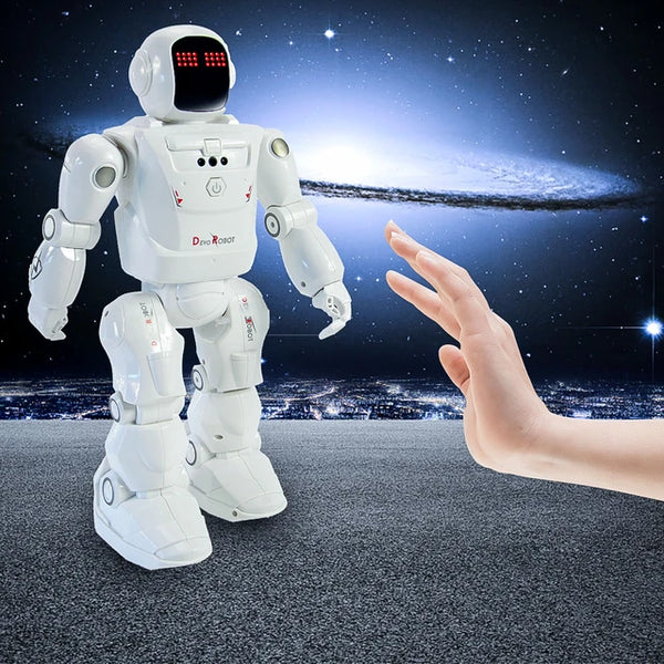 RC Robo Smart Robot Programming automatically Demonstrates Gesture Sensing Facial LED Light Dancing Robot Toys For Children GiFT