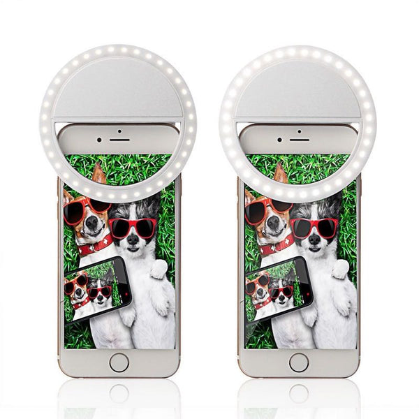 Portable Selfie Ring Light Led For Mobile Phone Selfie LED Lights For Phone Rechargeable