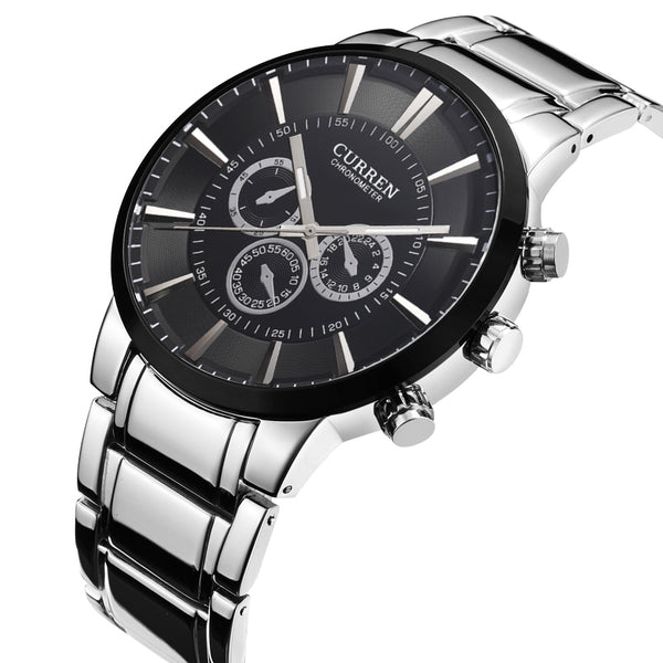 Curren Men Metal Stainless Steel Wristwatch Quartz Mens Watches In Wristwatches
