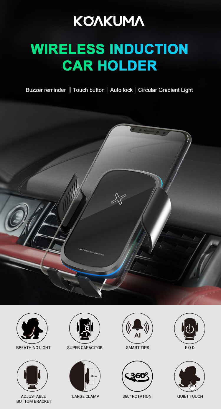 Fast Car Wireless Charger (Heavy Duty)