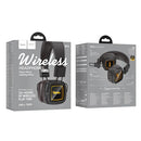 Leather Bluetooth Headset with Mirror LED Light, Gen 6.0 Bluetooth (W72)