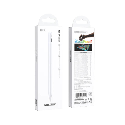 Stylus Pen for iPad (2018 & Newer) with Magnetic Attachment, Precise 1.5mm POM Tip, Palm Rejection & Tilt Sensitivity (GM113)