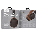 Leather Bluetooth Headset w/ 32 Hours, Air Soft Earmuff, Aux Input, Foldable Design (W64)
