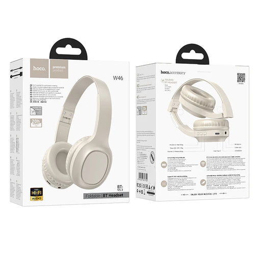 Bluetooth Headset w/ 20 Hours, Bluetooth 5.3 (W46)