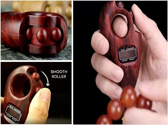 Generic Portable Rotating Digital Finger Counter for Pooja, Meditation, Prayer, Digital Jaap Mala, Digital Tasbih Counter