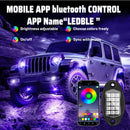 COLORFUL RGB 12V LED CAR UNDERGLOW LIGHT KIT CHASSIS AMBIENT LAMP WITH APP