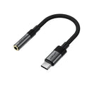 Premium Nylon Braided USB-C to 3.5mm Aux Audio Adaptor (J12)
