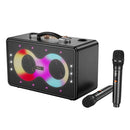 40W Peak Power Bluetooth Speaker w/ 2 Wireless Microphone, RGB Light (HA8)