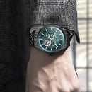 DOM Men's Automatic Mechanical Sports Watch - Stainless Steel, 30M Water Resistant