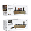 Classic Stylish Bluetooth Speaker w/ 2 Wireless Microphone, Phone Holder (BS63)