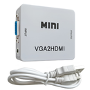 Mini VGA to HDMI Converter 1080P with Audio Adapter for PC, Laptop & Projector