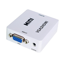 Mini VGA to HDMI Converter 1080P with Audio Adapter for PC, Laptop & Projector