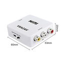 VGA to AV RCA Converter Adapter with USB Power | PC to TV Video Converter 1080P