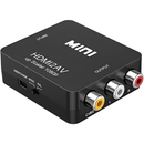 Mini HDMI to RCA AV Converter Adapter | HDMI2AV Composite Video for TV, VHS & DVD