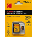 Kodak 256GB Micro SD Card U3 UHS-I + SD Adapter