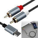 USB-C to 2 RCA Audio Cable