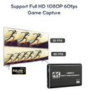 4K HDMI Video Capture Card USB 3.0 | 1080P 60FPS Streaming Recorder