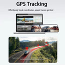 4K 9.66" Inch Rear View Mirror Camera Dash Cam Front and Rear Dual +GPS