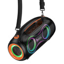 600W Bluetooth Party Speaker with 2 Wireless Microphones, RGB Light, 6000mAh Battery, IPX5 Waterproof (DS67)