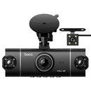 Premium 4-Way Dash Camera with 3" IPS HD Display, Dual 360° Rotatable Cabin & Rear Cameras with Wi-Fi App (DV17)