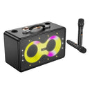 40W Peak Power Bluetooth Speaker w/ 2 Wireless Microphone, RGB Light (HA8)