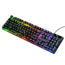 Wired Gaming Keyboard with RGB Rainbow Light, 6-Key Anti-Ghosting (GM701)