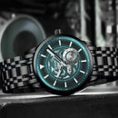 DOM Men's Automatic Mechanical Sports Watch - Stainless Steel, 30M Water Resistant