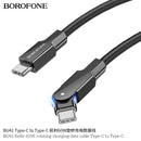 Kelly 60W rotating charging data cable Type-C to Type-C