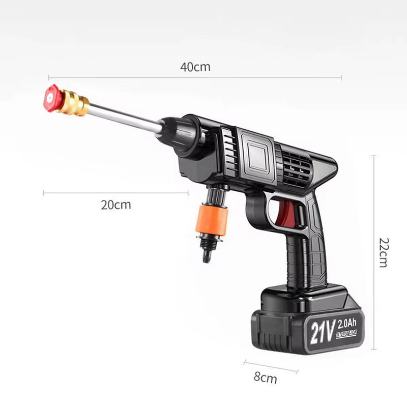 48V Cordless Pressure Washer Electric High Power Cleaner for Car Wall Driveway Patio Outdoor Watering Spray Gun