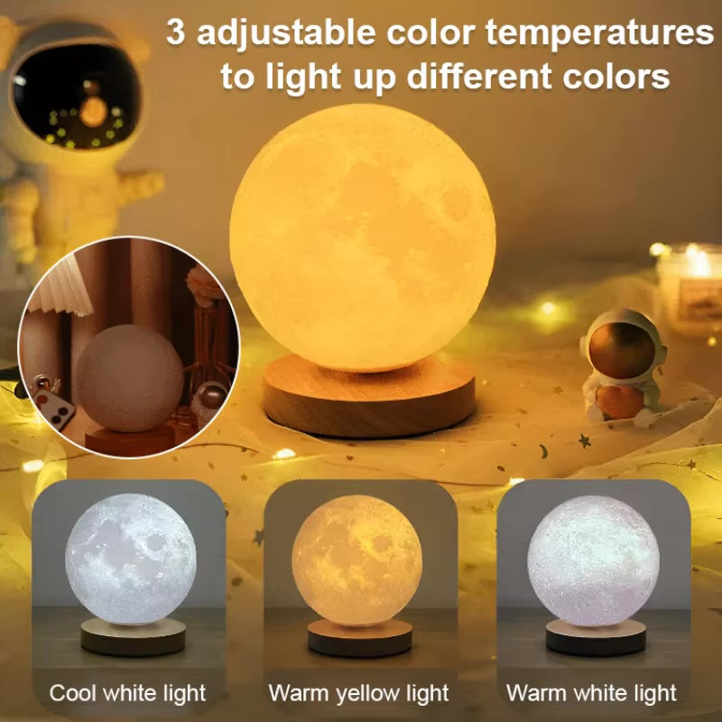 3D rotating moon light