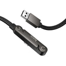 36W Nylon Braided Zinc Alloy Cable with Metallic Kick Stand (U150) USB A to USB C