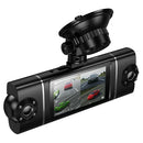 Premium 4-Way Dash Camera with 3" IPS HD Display, Dual 360° Rotatable Cabin & Rear Cameras with Wi-Fi App (DV17)