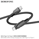 Kelly 60W rotating charging data cable Type-C to Type-C