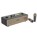 Classic Stylish Bluetooth Speaker w/ 2 Wireless Microphone, Phone Holder (BS63)