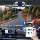 4K 9.66" Inch Rear View Mirror Camera Dash Cam Front and Rear Dual +GPS