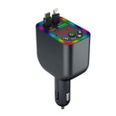 120W 4 IN 1 Retractable Car Charger FM Transmitter