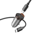 45W Dual USB C Super Fast Car Charger w/ Mini Size, C to C Cable Included (NZ16B)