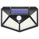 4 Sides Luminous 100 LED Solar Wall Lamp with Motion Sensor