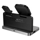 15W 4-in-1 Magnetic Wireless Fast Charger, with Alarm Clock, Ambient Lighting, Compact Foldable Design (DWQ03)