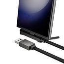 36W Nylon Braided Zinc Alloy Cable with Metallic Kick Stand (U150) USB A to USB C