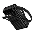 22.5W PD+QC Power Bank with 4 Built-in Cables, Digital Display, 2x LED Lights (20000mAh) (J173)