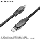 Kelly 60W rotating charging data cable Type-C to Type-C