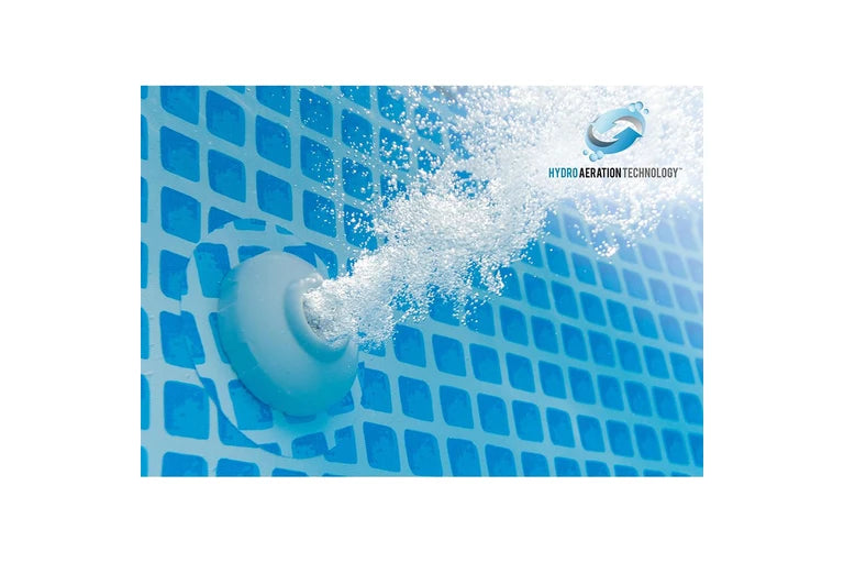 Intex 3.05mx76cm Prism Frame Premium Above Ground Swimming Pool Set Outdoor Grey