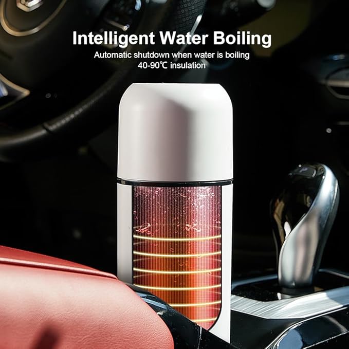 12V 24V Car Heated Travel Mug Travel Coffee Warmer Portable Insulated Cup