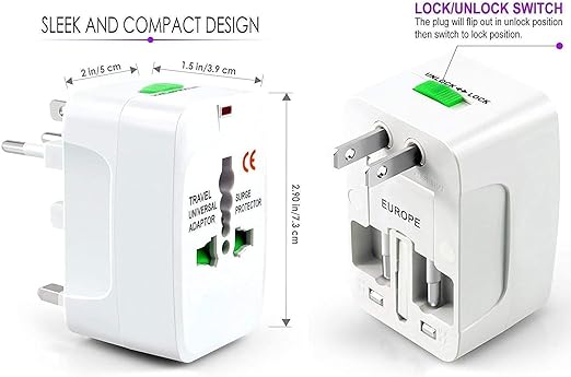 Universal Travel  Adapter Plug Socket Power Adapter