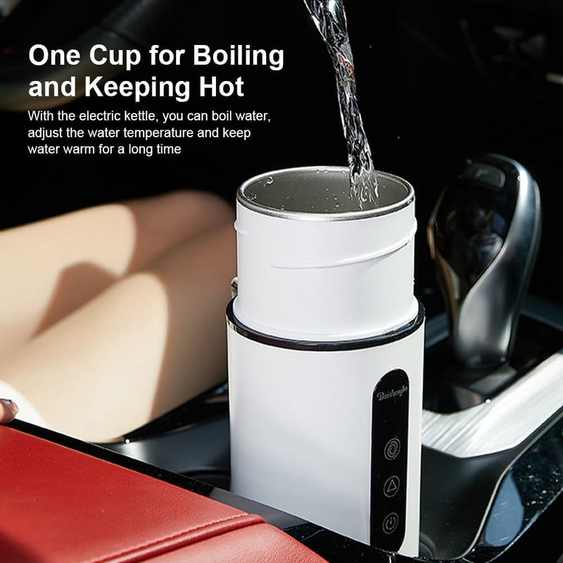 12V 24V Car Heated Travel Mug Travel Coffee Warmer Portable Insulated Cup