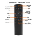 Universal TV Air Mouse Remote, Wireless Bluetooth 5.0 Remote Control, Built in 6 Axis Gyroscope, 18 Key Remote Control for Smart TV, Android TV Box